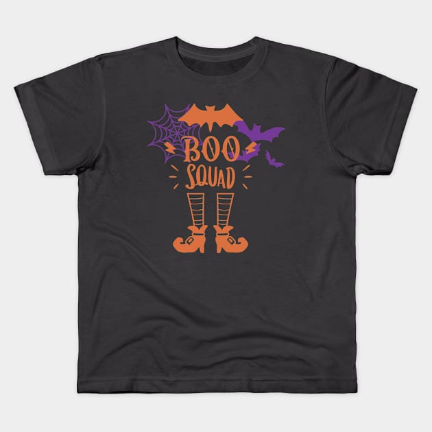 Boo Squad Kids T-Shirt by Budwood Designs